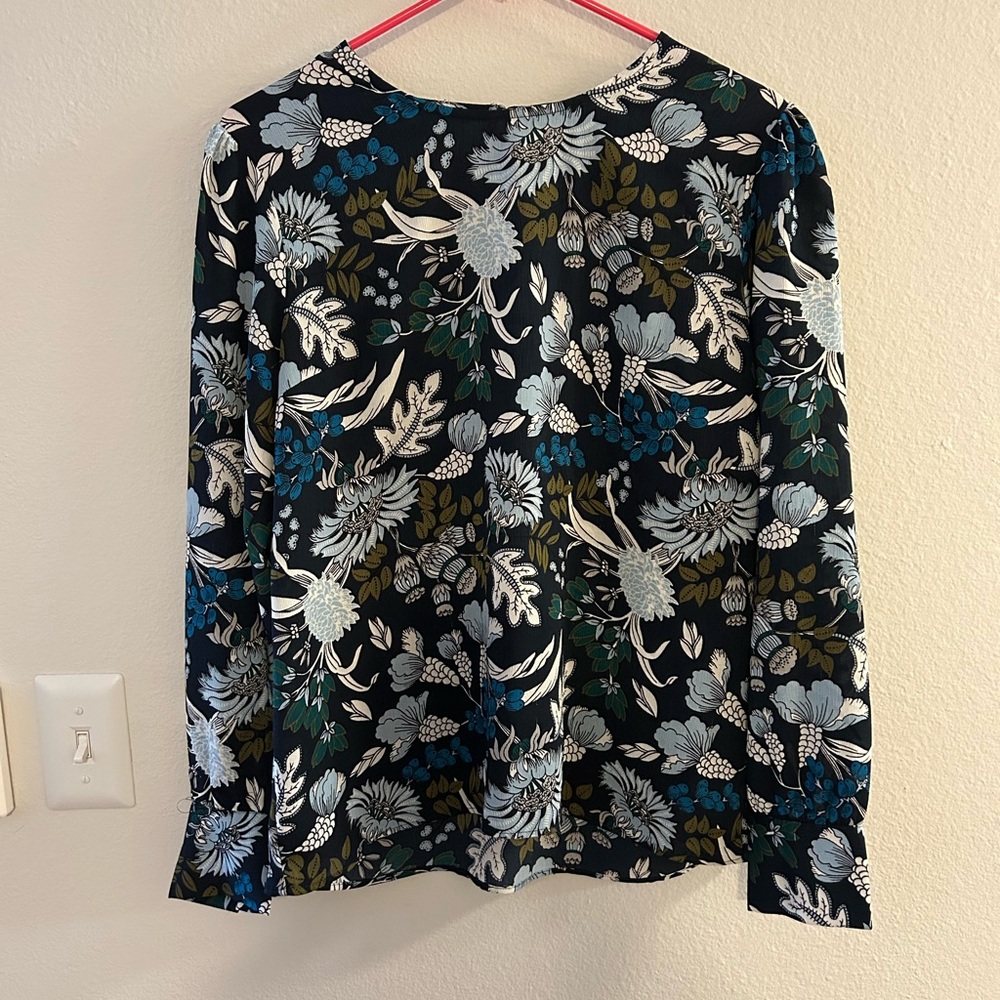 Ann Taylor Floral Long Sleeve Women's Top